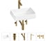 Комплект Wellsee 5 в 1 Lavinia Boho Bathroom Sink накладная раковина 50x38 см 20215442R 1