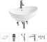 Комплект Wellsee 5 в 1 Lavinia Boho Bathroom Sink накладная раковина 59x39 см 20215155R 1
