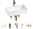 Комплект Wellsee 5 в 1 Lavinia Boho Bathroom Sink накладная раковина 55x37 см 20215237R 1