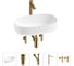 Комплект Wellsee 5 в 1 Lavinia Boho Bathroom Sink накладная раковина 55x35 см 20215835R 1