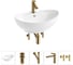Комплект Wellsee 5 в 1 Lavinia Boho Bathroom Sink накладная раковина 59x39 см 20215157R 1