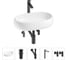 Комплект Wellsee 5 в 1 Lavinia Boho Bathroom Sink накладная раковина 56x33 см 20215092R 1