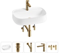 Комплект Wellsee 5 в 1 Lavinia Boho Bathroom Sink накладная раковина 55x40 см 20215506R