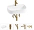 Комплект Wellsee 5 в 1 Lavinia Boho Bathroom Sink накладная раковина 55x40 см 20215506R 1