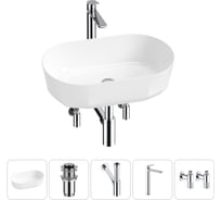 Комплект Wellsee 5 в 1 Lavinia Boho Bathroom Sink накладная раковина 55x32 см 20215817R