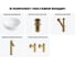 Комплект Wellsee 5 в 1 Lavinia Boho Bathroom Sink накладная раковина 40x40 см 20215061R 11