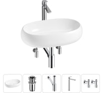 Комплект Wellsee 5 в 1 Lavinia Boho Bathroom Sink накладная раковина 56x33 см 20215091R