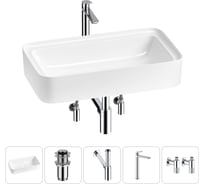 Комплект Wellsee 5 в 1 Lavinia Boho Bathroom Sink накладная раковина 75x40 см 20215344R