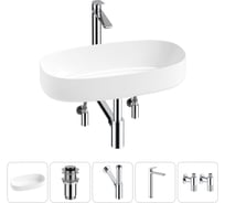 Комплект Wellsee 5 в 1 Lavinia Boho Bathroom Sink накладная раковина 68x36 см 20215849R