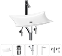 Комплект Wellsee 5 в 1 Lavinia Boho Bathroom Sink накладная раковина 59x39 см 20215299R