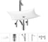 Комплект Wellsee 5 в 1 Lavinia Boho Bathroom Sink накладная раковина 59x39 см 20215299R 1
