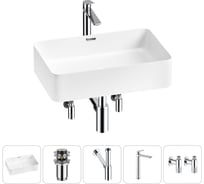 Комплект Wellsee 5 в 1 Lavinia Boho Bathroom Sink накладная раковина 60x39 см 20215251R