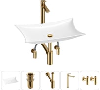 Комплект Wellsee 5 в 1 Lavinia Boho Bathroom Sink накладная раковина 59x39 см 20215301R