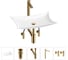 Комплект Wellsee 5 в 1 Lavinia Boho Bathroom Sink накладная раковина 59x39 см 20215301R 1