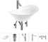 Комплект Wellsee 5 в 1 Lavinia Boho Bathroom Sink накладная раковина 56x33 см 20215360R 1