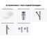 Комплект Wellsee 5 в 1 Lavinia Boho Bathroom Sink накладная раковина 56x33 см 20215360R 11