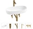 Комплект Wellsee 5 в 1 Lavinia Boho Bathroom Sink накладная раковина 68x36 см 20215851R 1