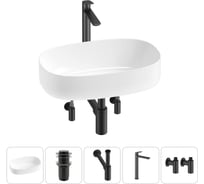 Комплект Wellsee 5 в 1 Lavinia Boho Bathroom Sink накладная раковина 55x35 см 20215834R