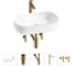 Комплект Wellsee 5 в 1 Lavinia Boho Bathroom Sink накладная раковина 55x40 см 20215474R 1