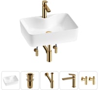 Комплект Wellsee 5 в 1 Lavinia Boho Bathroom Sink накладная раковина 48x37 см 20215269R