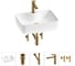 Комплект Wellsee 5 в 1 Lavinia Boho Bathroom Sink накладная раковина 48x37 см 20215269R 1