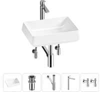 Комплект Wellsee 5 в 1 Lavinia Boho Bathroom Sink накладная раковина 50x38 см 20215440R