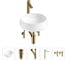 Комплект Wellsee 5 в 1 Lavinia Boho Bathroom Sink накладная раковина 38x38 см 20215394R 1