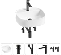 Комплект Wellsee 5 в 1 Lavinia Boho Bathroom Sink накладная раковина 42x42 см 20215489R