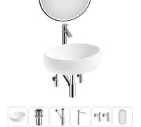 Комплект Wellsee 6 в 1 Lavinia Boho Bathroom Sink накладная раковина 50x36 см 20219249R