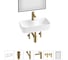 Комплект Wellsee 6 в 1 Lavinia Boho Bathroom Sink накладная раковина 54x30 см 20219355R 1