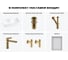 Комплект Wellsee 6 в 1 Lavinia Boho Bathroom Sink накладная раковина 54x30 см 20219355R 12