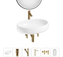 Комплект Wellsee 6 в 1 Lavinia Boho Bathroom Sink накладная раковина 60x40 см 20219267R