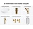 Комплект Wellsee 6 в 1 Lavinia Boho Bathroom Sink накладная раковина 60x40 см 20219267R 12