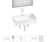 Комплект Wellsee 6 в 1 Lavinia Boho Bathroom Sink накладная раковина 48x31 см 20219324R 1