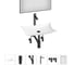 Комплект Wellsee 6 в 1 Lavinia Boho Bathroom Sink накладная раковина 59x39 см 20219362R 1
