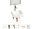 Комплект Wellsee 6 в 1 Lavinia Boho Bathroom Sink накладная раковина 38x38 см 20219427R 1