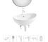 Комплект Wellsee 6 в 1 Lavinia Boho Bathroom Sink накладная раковина 59x39 см 20219292R 1