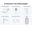 Комплект Wellsee 6 в 1 Lavinia Boho Bathroom Sink накладная раковина 59x39 см 20219292R 12