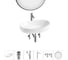 Комплект Wellsee 6 в 1 Lavinia Boho Bathroom Sink накладная раковина 63x42 см 20219473R 1