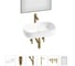 Комплект Wellsee 6 в 1 Lavinia Boho Bathroom Sink накладная раковина 55x40 см 20219451R 1
