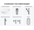 Комплект Wellsee 6 в 1 Lavinia Boho Bathroom Sink накладная раковина 60x40 см 20219265R 12