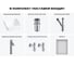 Комплект Wellsee 6 в 1 Lavinia Boho Bathroom Sink накладная раковина 38x38 см 20219425R 12