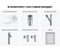 Комплект Wellsee 6 в 1 Lavinia Boho Bathroom Sink накладная раковина 46x33 см 20219313R 12