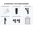 Комплект Wellsee 6 в 1 Lavinia Boho Bathroom Sink накладная раковина 42x42 см 20219298R 12