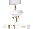 Комплект Wellsee 6 в 1 Lavinia Boho Bathroom Sink накладная раковина 46x33 см 20219315R 1