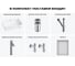 Комплект Wellsee 6 в 1 Lavinia Boho Bathroom Sink накладная раковина 48x31 см 20219321R 12