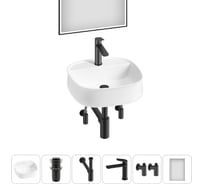 Комплект Wellsee 6 в 1 Lavinia Boho Bathroom Sink накладная раковина 42x42 см 20219458R