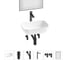 Комплект Wellsee 6 в 1 Lavinia Boho Bathroom Sink накладная раковина 46x33 см 20219314R 1