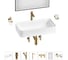 Комплект Wellsee 7 в 1 Lavinia Boho Bathroom Sink накладная раковина 75x40 см 20219383R 1
