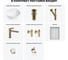 Комплект Wellsee 7 в 1 Lavinia Boho Bathroom Sink накладная раковина 44x44 см 20219311R 14